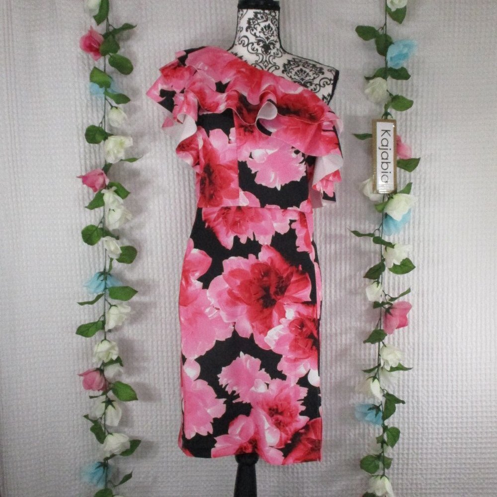 ALEXIA ADMOR One Shoulder Cocktail Dress Small